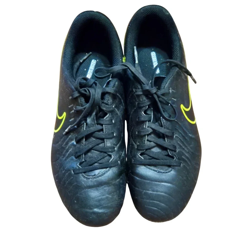 Nike Tiempo Legend Black‎ Volt Soccer Cleats FG Youth Cleats
